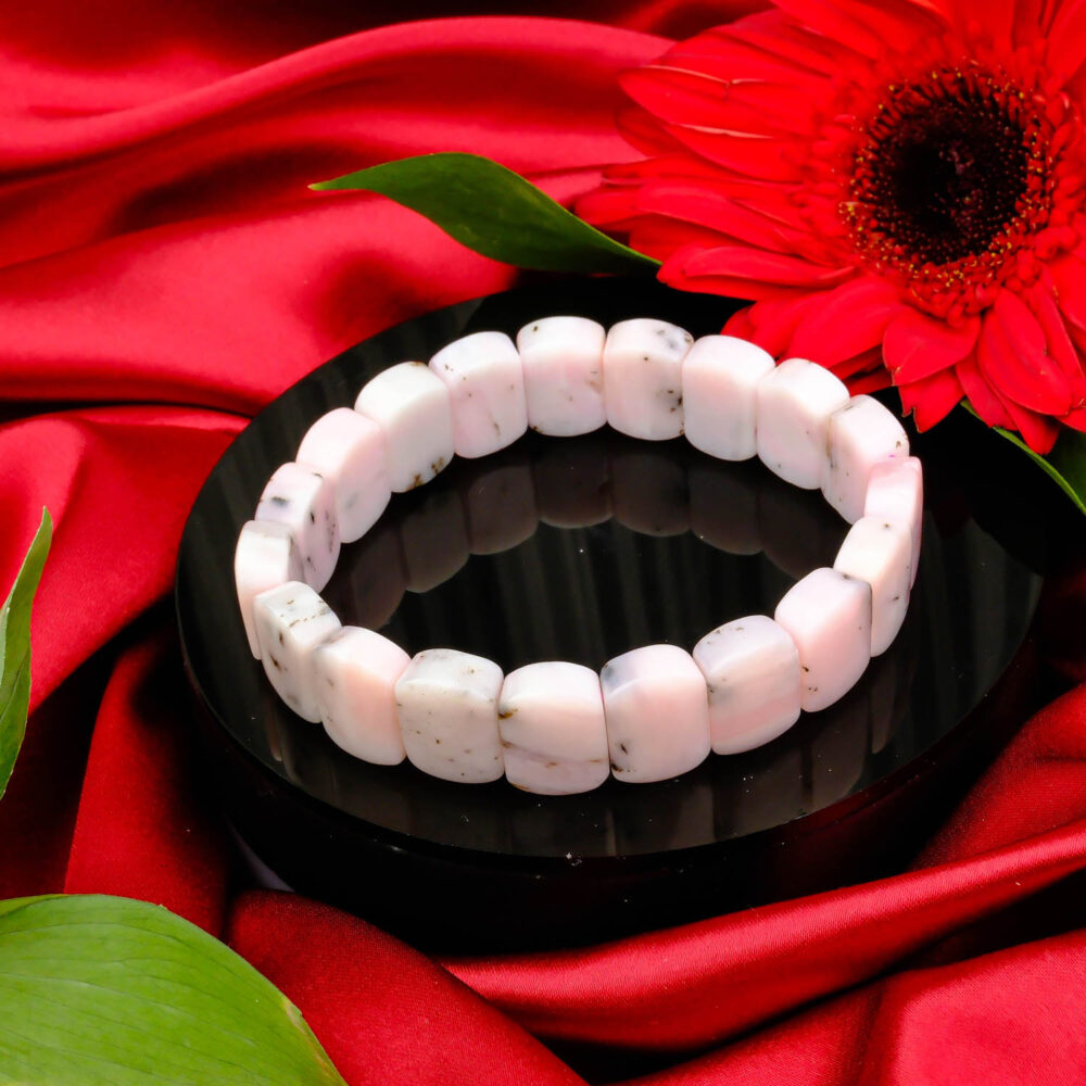 Pembe Opal Taşı Rolex Bileklik