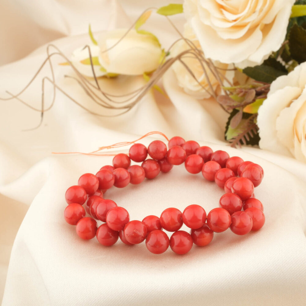 4A Kalite Orijinal Mercan Doğal Taş Dizi (8mm)