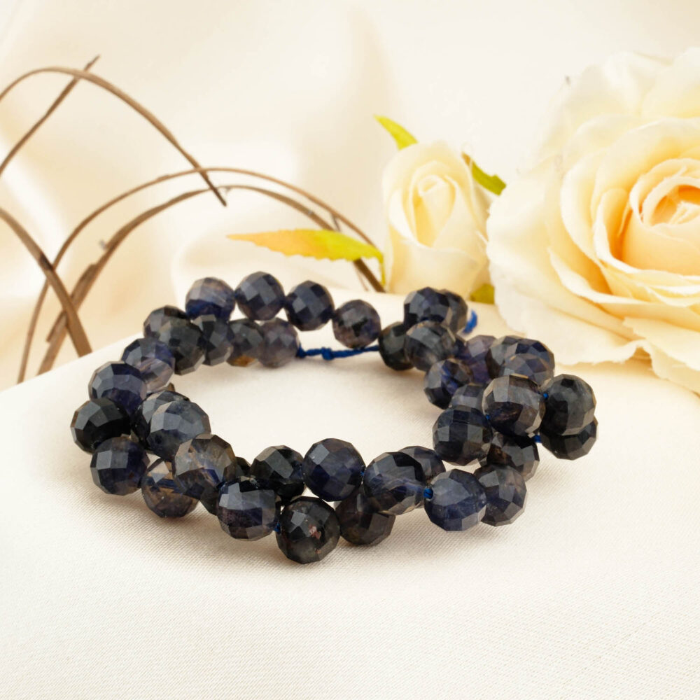 İyolit Doğal Taş Faset Kesim Dizi (8mm)