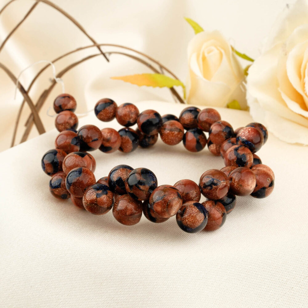 Lacivert Kahverengi Yıldız Doğal Taş Dizi (8mm)