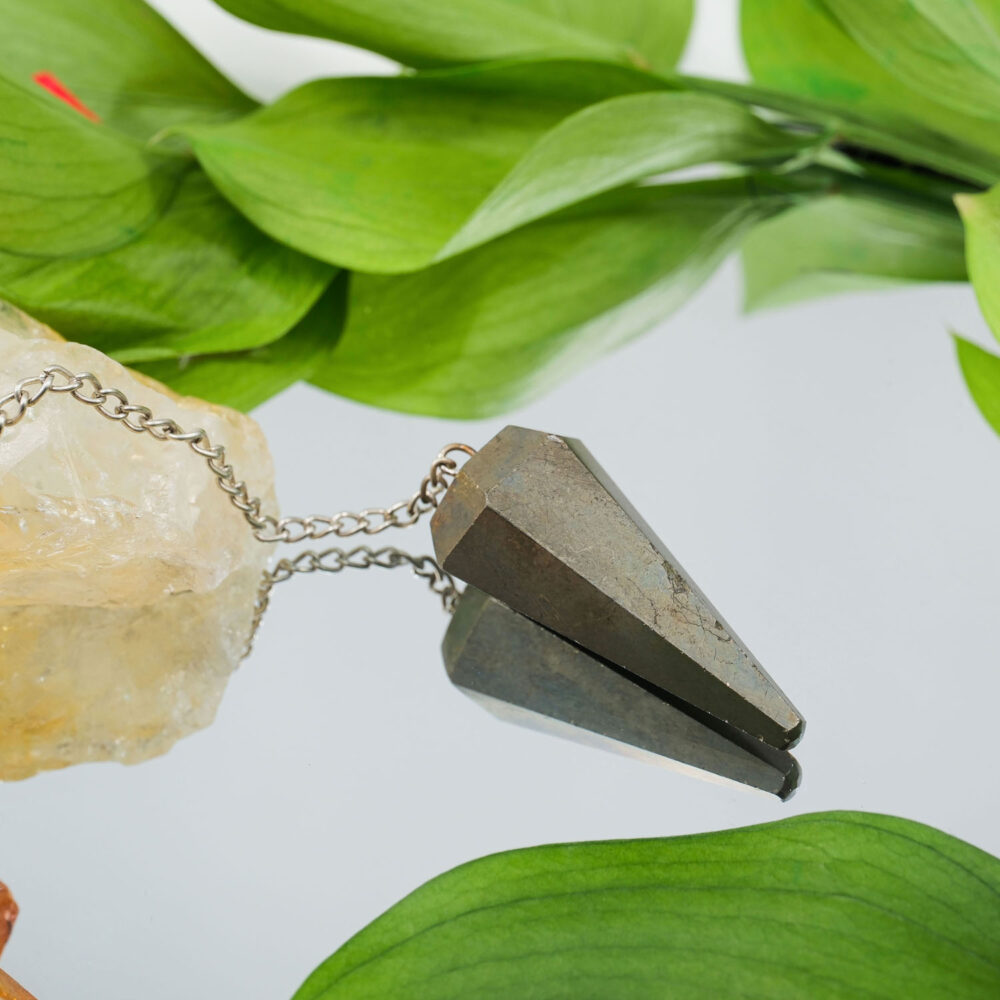 Pirit Doğal Taş Pandül (Sarkaç)