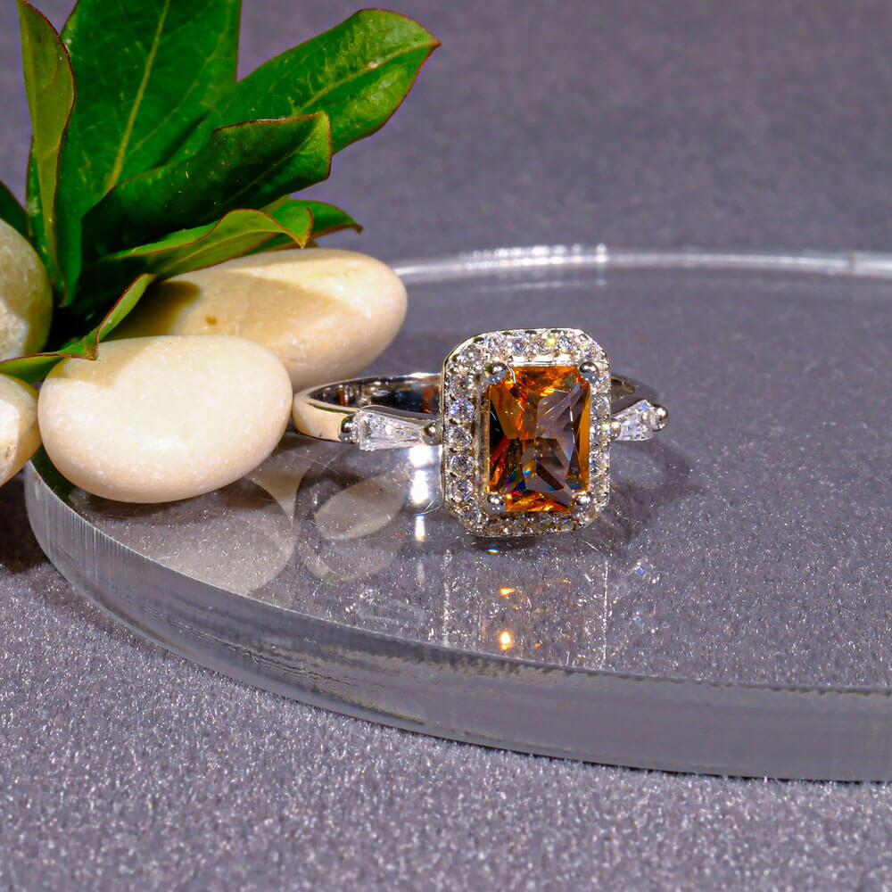 Zültanit Doğal Taş Gümüş Bayan Yüzük