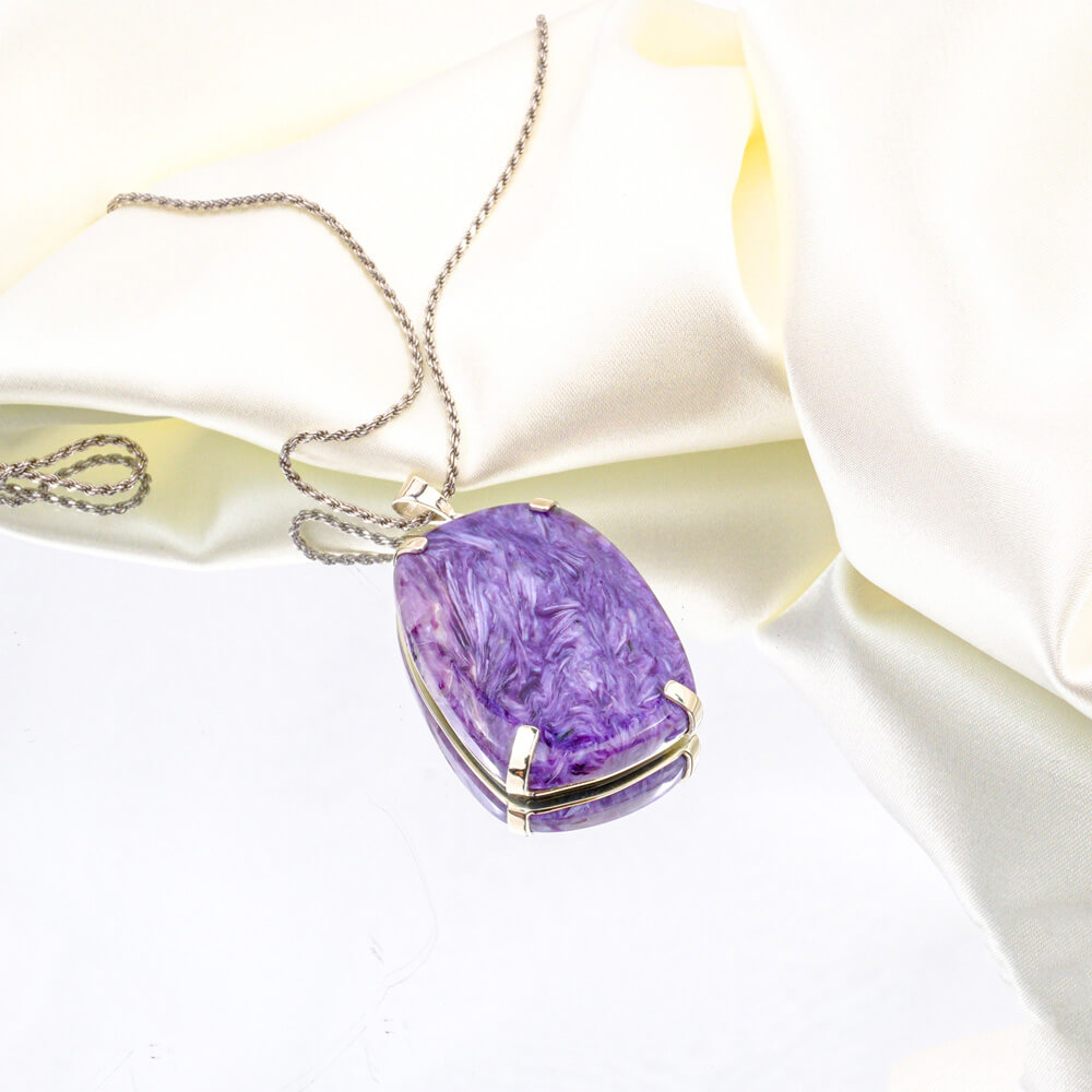 Çeroit Doğal Taş Gümüş Bayan Kolye