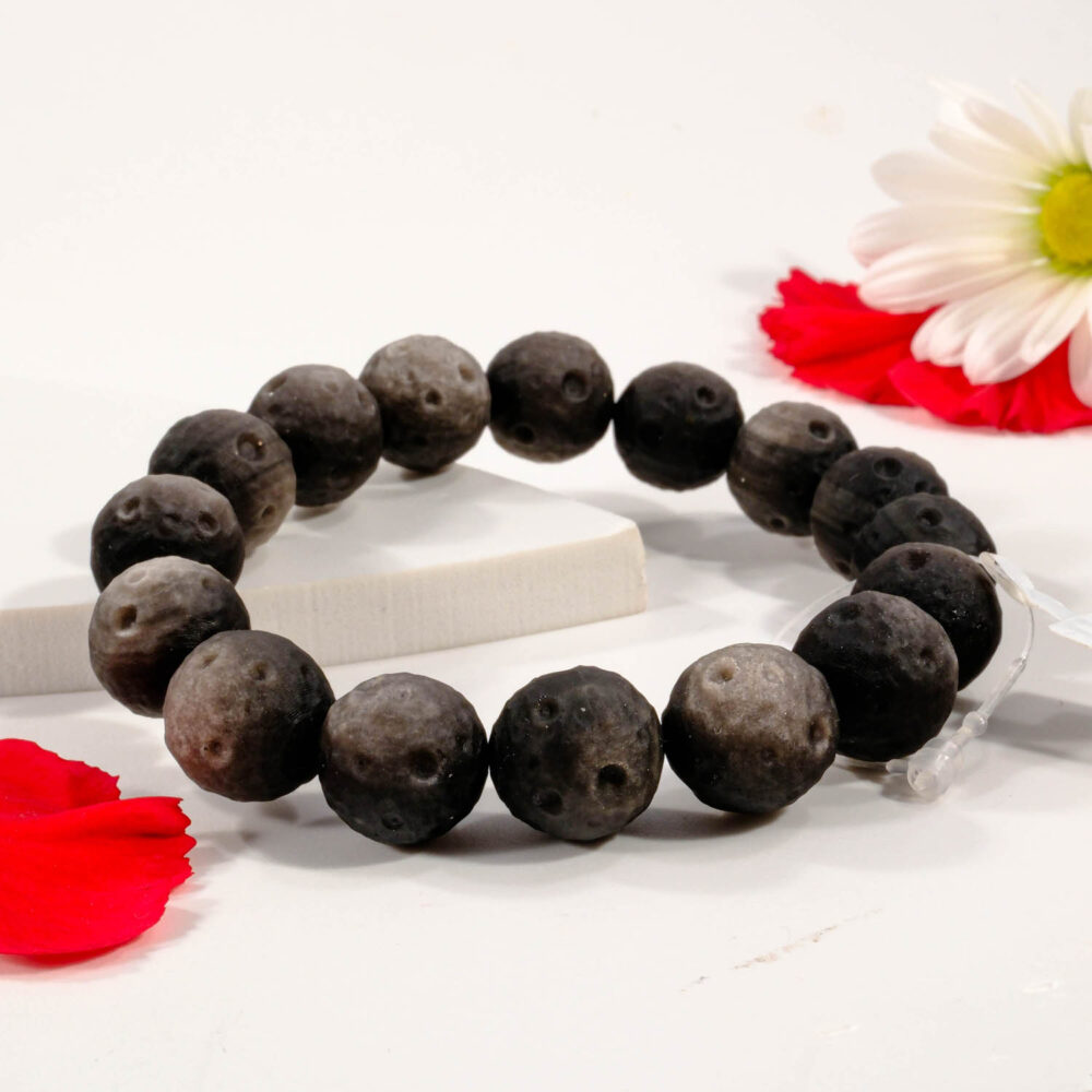 Orijinal Silver Obsidyen Özel Doğal Taş Bileklik (8-9mm)