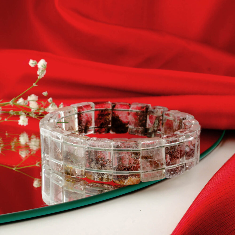 Garden Kuvars (Manzaralı Kuvars) Doğal Taş Rolex Bileklik