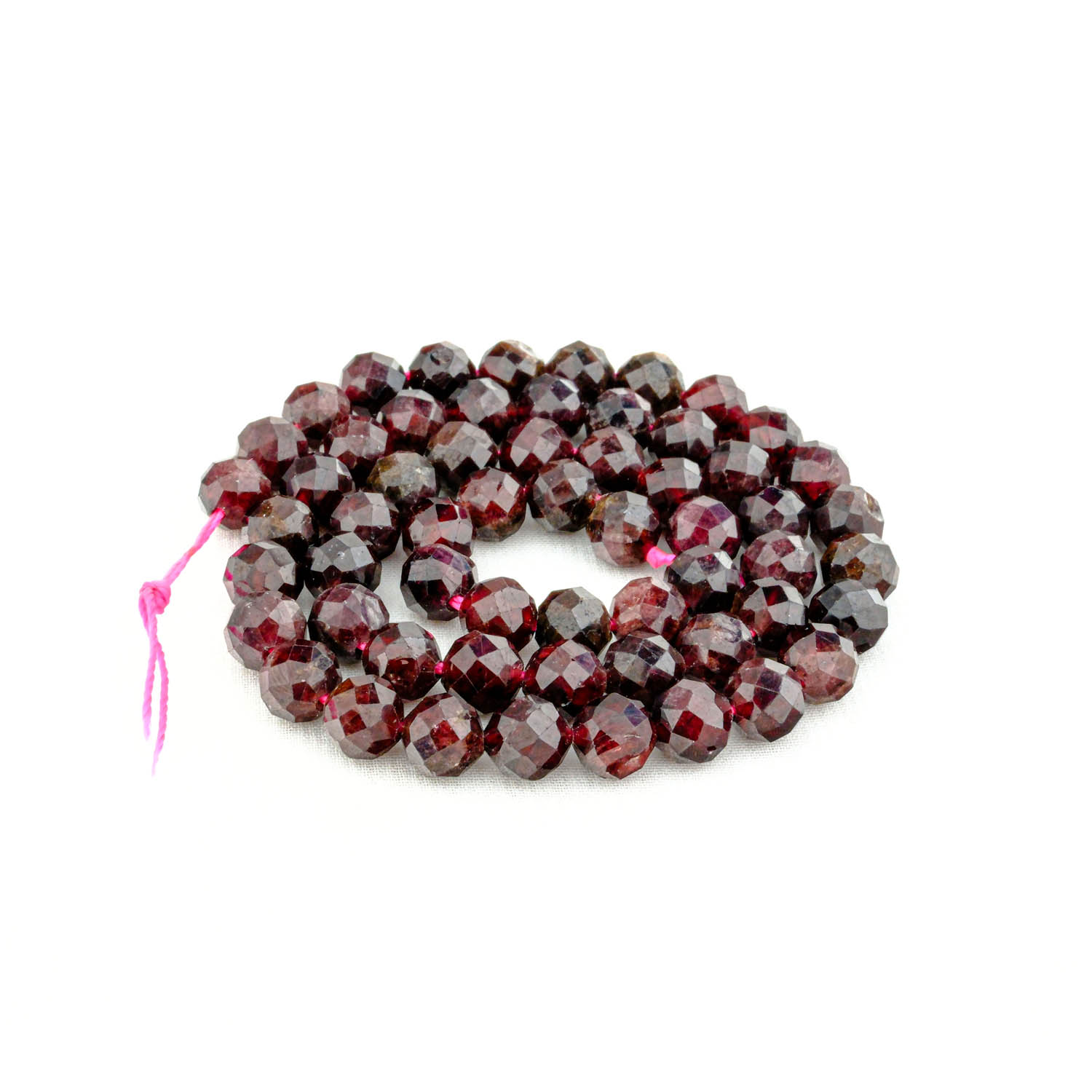 6 mm faset Garnet dizi