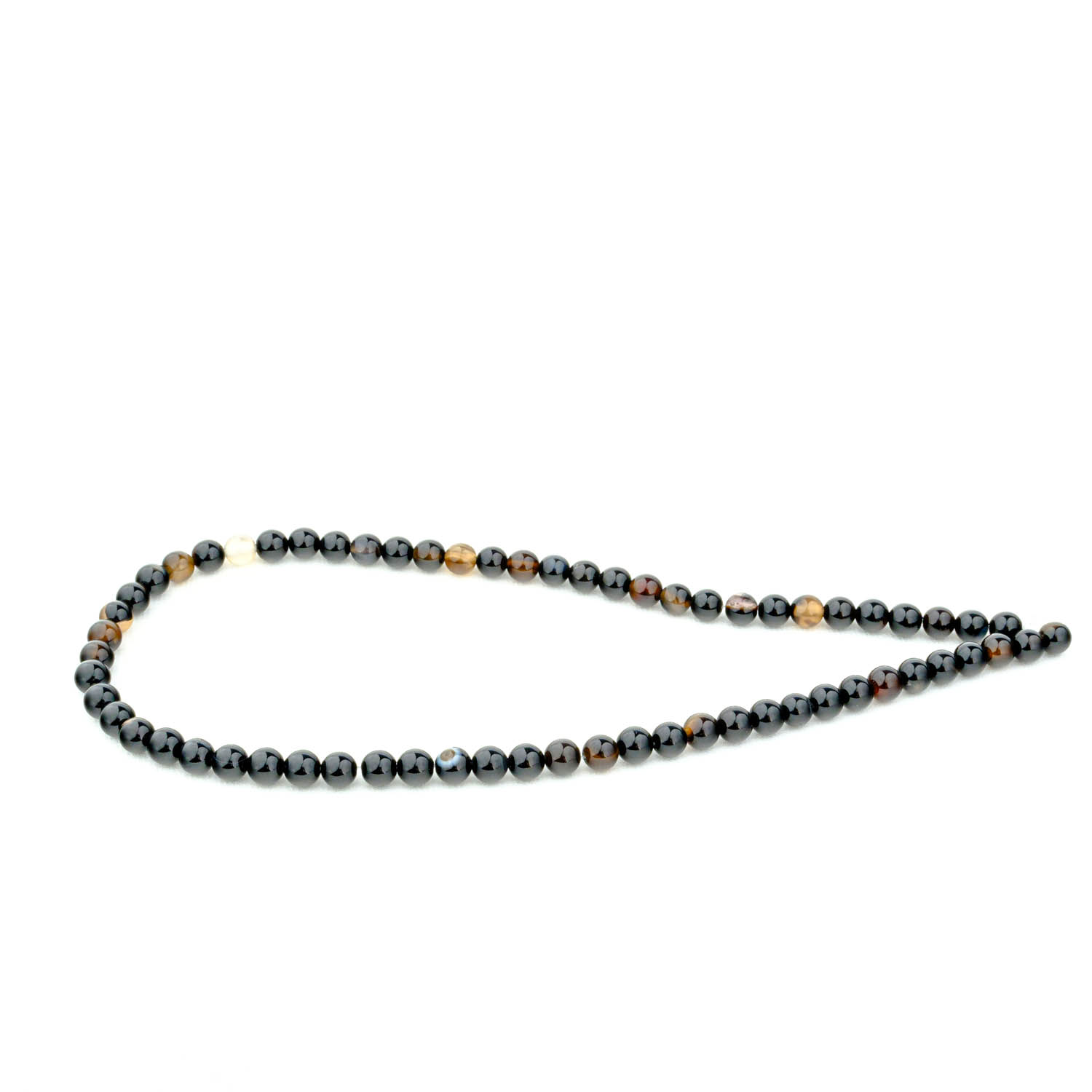 Siyah Akik Doğal Taş Dizi (6mm)