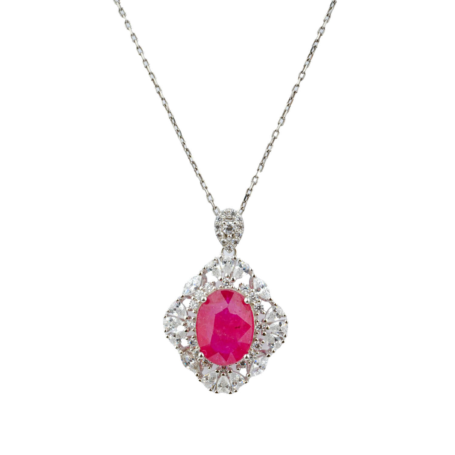 4.5 ct orijinal Yakut Taşı gümüş kolye2-1