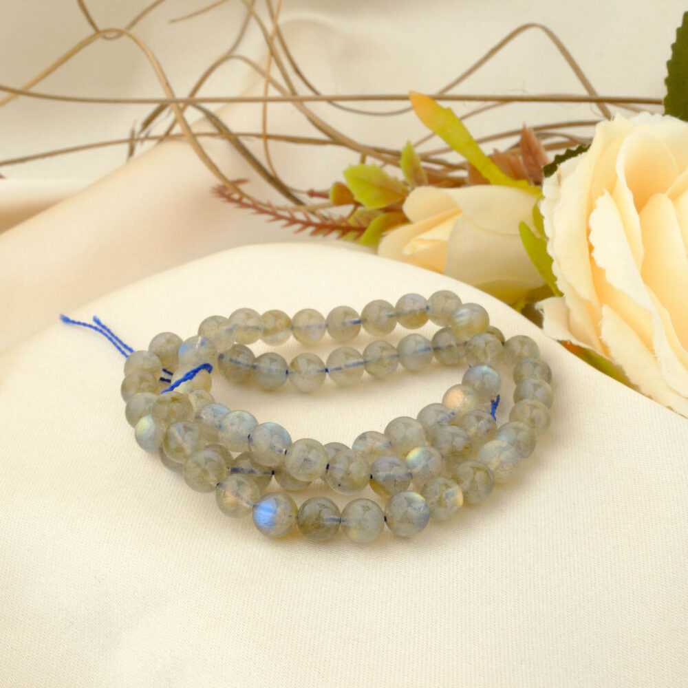 3A Kalite Labradorit Doğal Taş  Dizi (6mm)