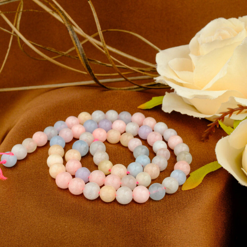 Morganit Doğal Taş Dizi (6mm)