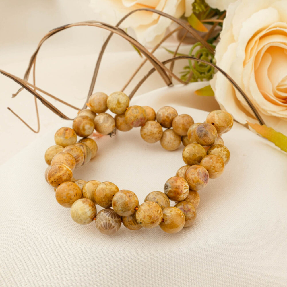 Sarı Mercan Doğal Taş Dizi (8mm)