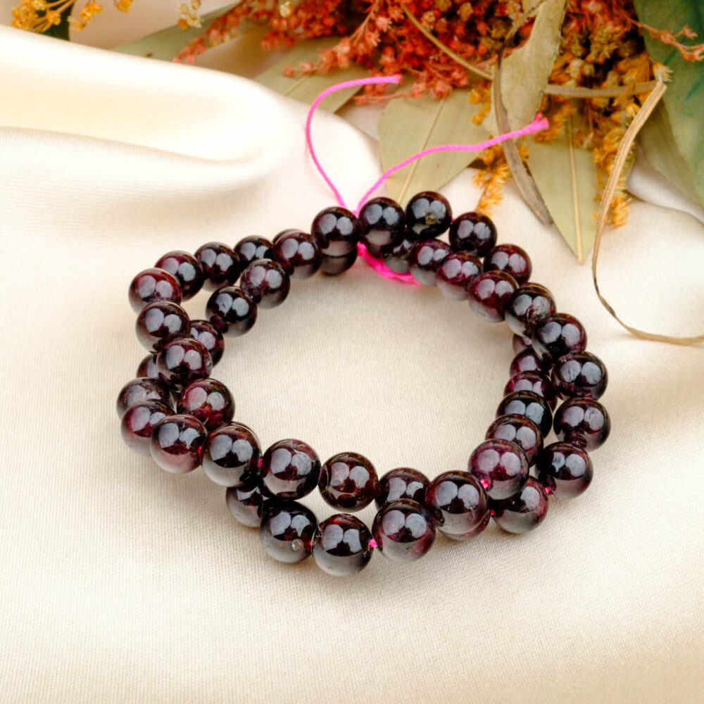 Lal (Garnet) Doğal Taş Dizi (7-8mm)