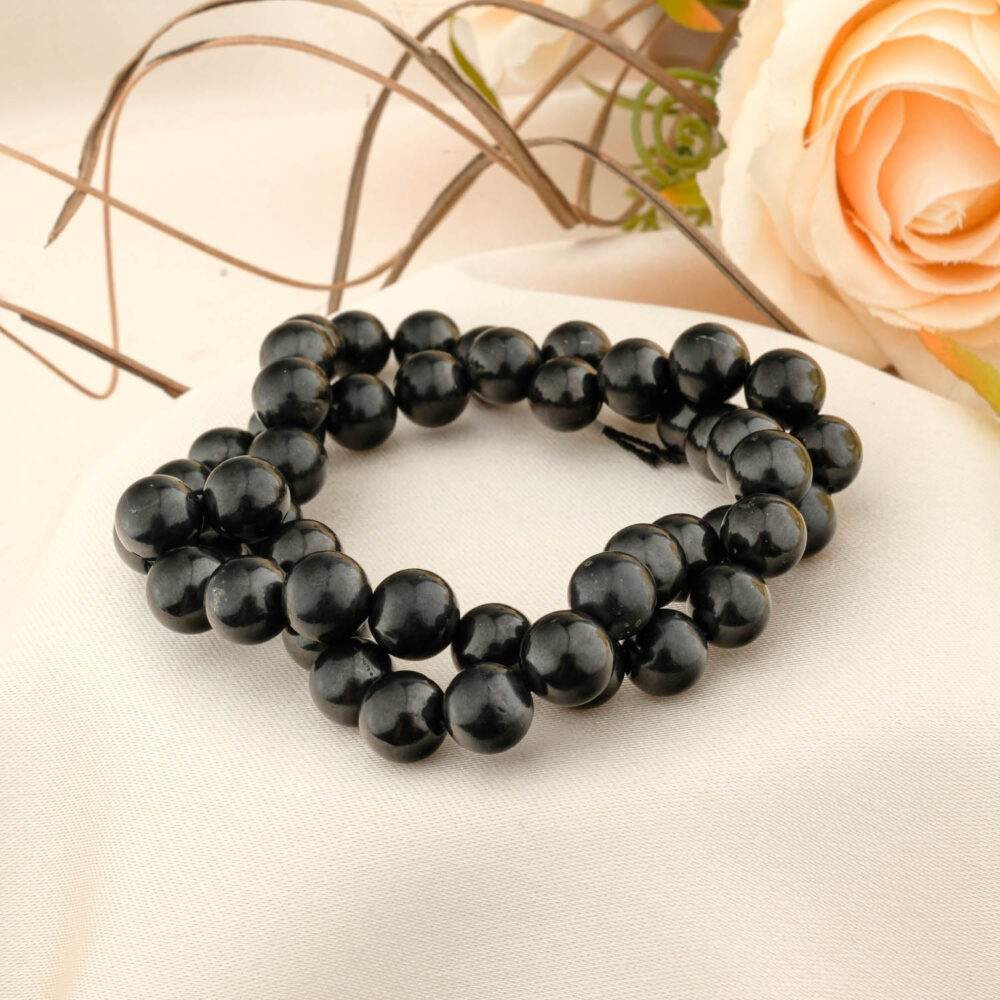 Shungite (Şungit) Doğal Taş Dizi (8mm)