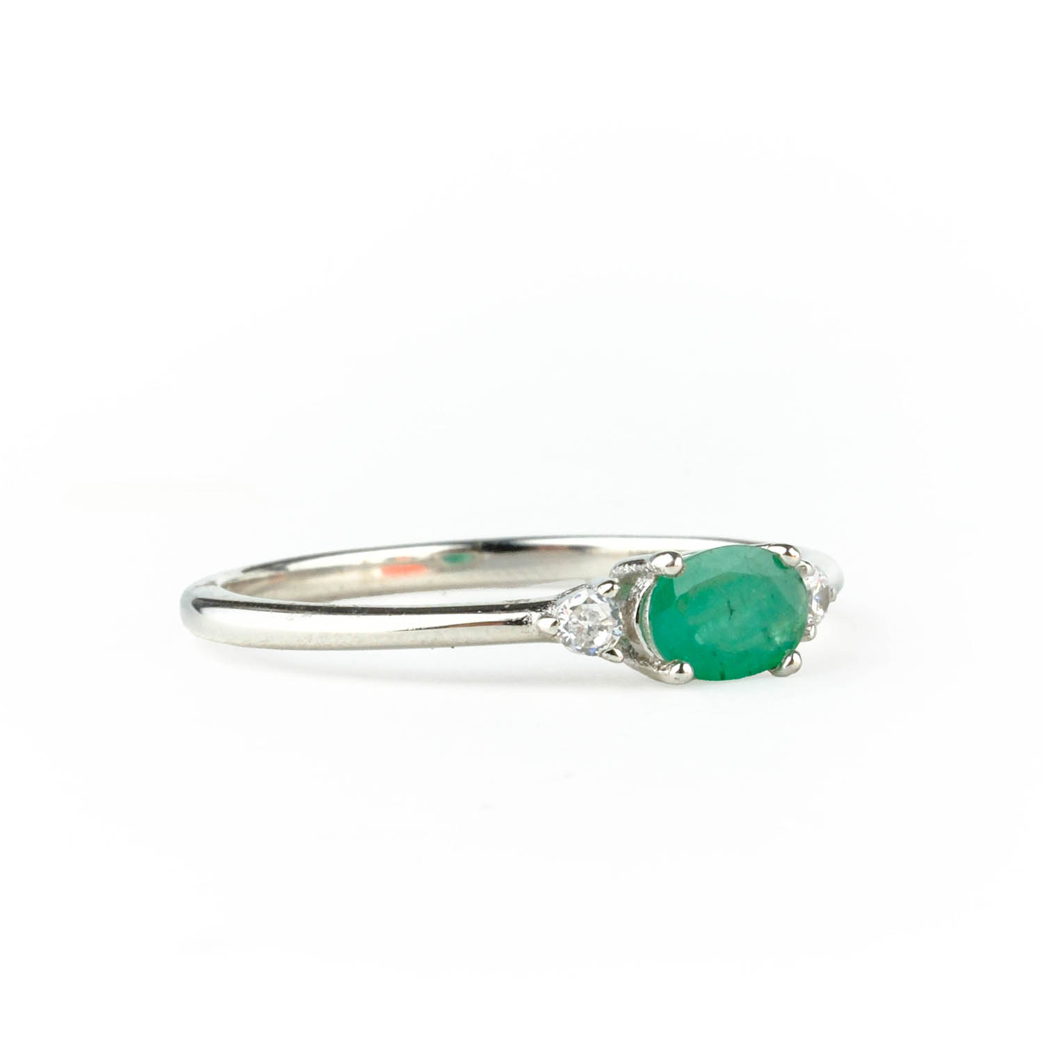 0.30 ct Zambiya orijinal Zümrüt yüzük stok 1 gümüş,12-3