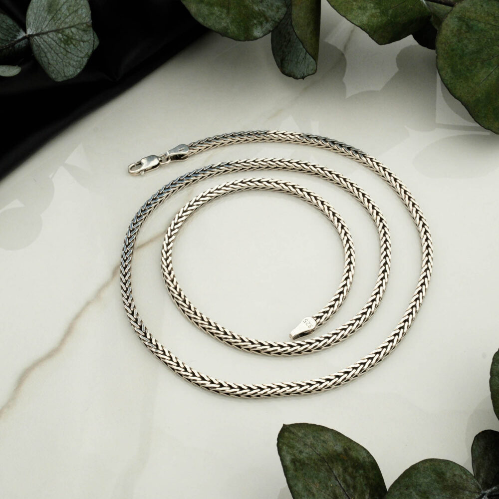 Özel İthal Gümüş Zincir Kolye