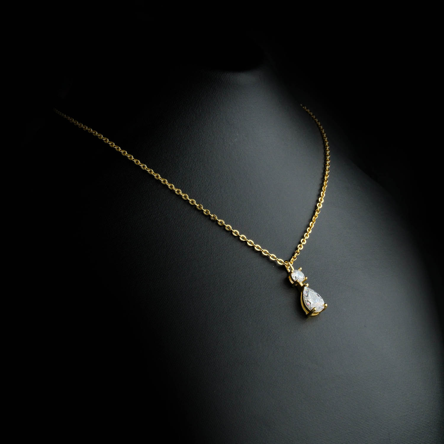 Orijinal Swarovski Taşlı 925 Ayar Gümüş kolye6-4