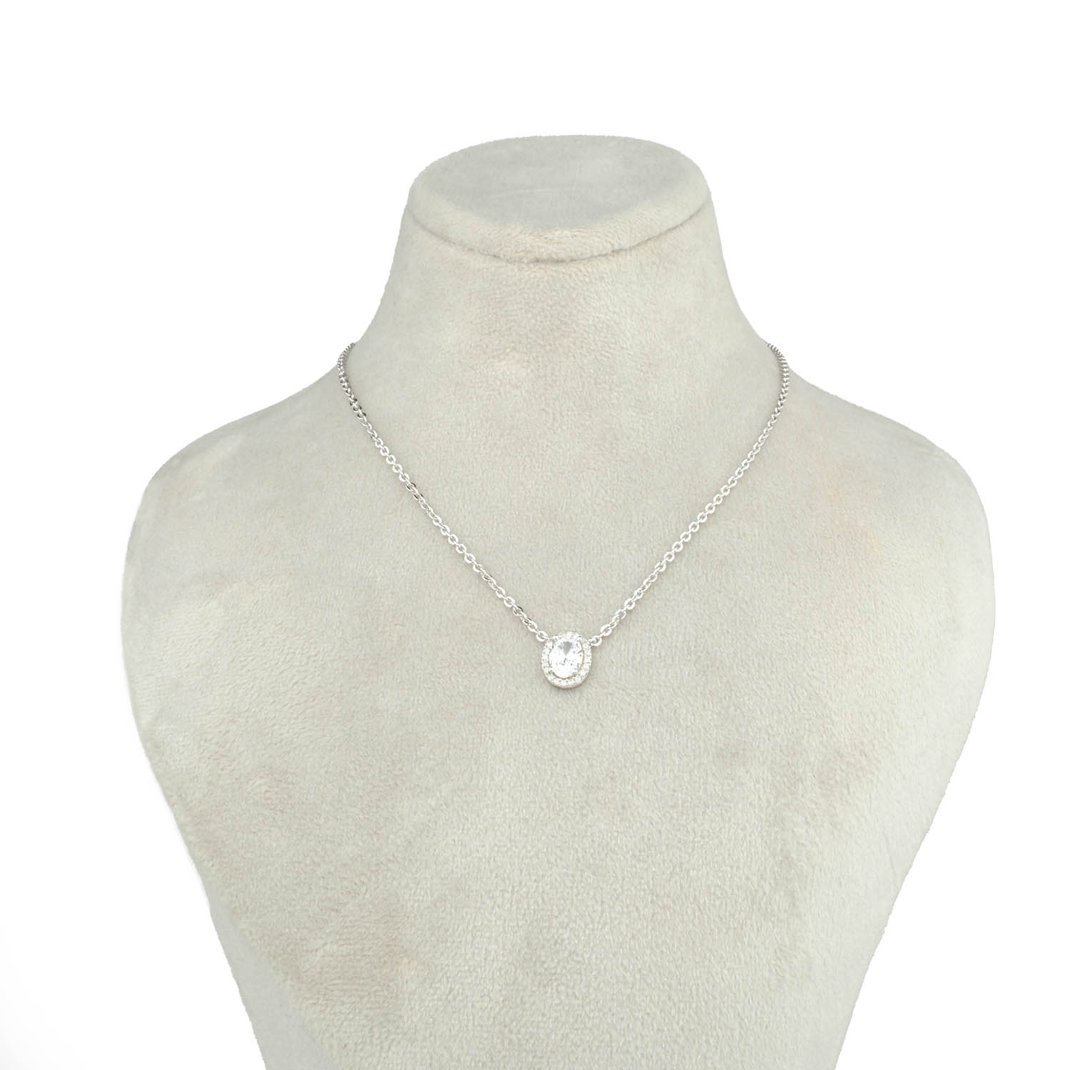 Orijinal Swarovski Taşlı 925 Ayar Gümüş kolye8-1