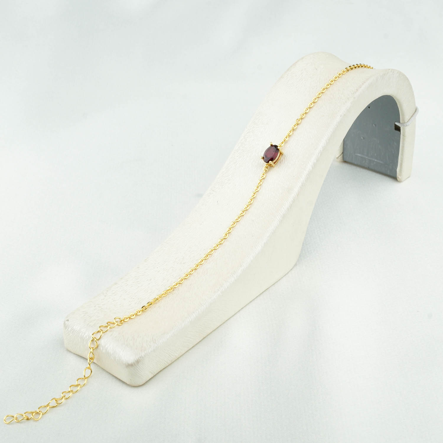 Garnet Taşı gümüş bileklik8-1