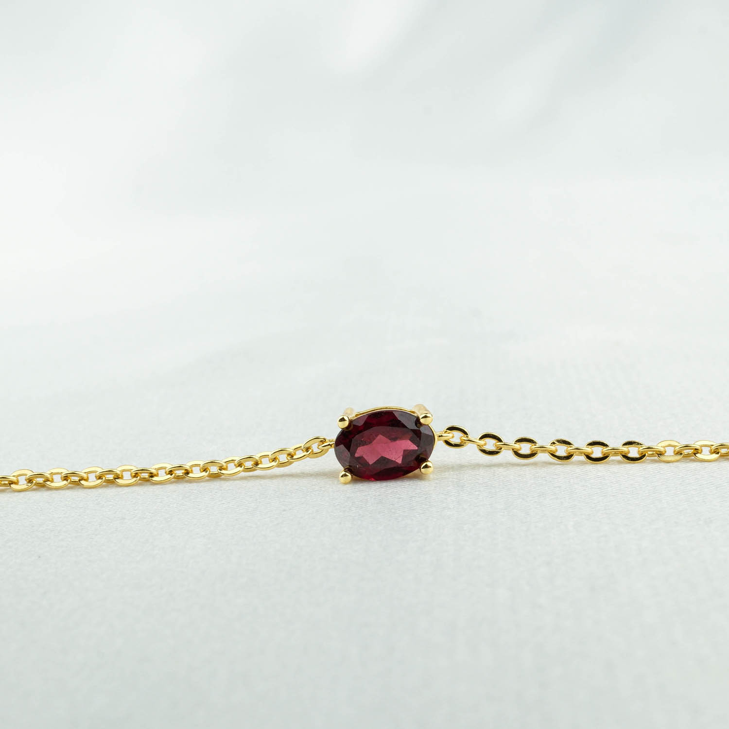 Garnet Taşı gümüş bileklik8-2