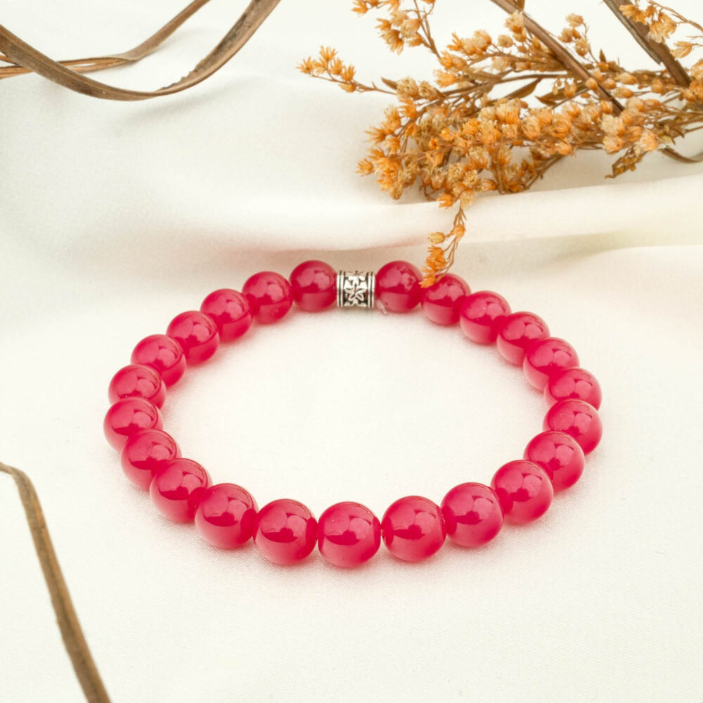 5A+Kalite Orijinal Yakut Doğal Taş Bileklik (10-11mm)