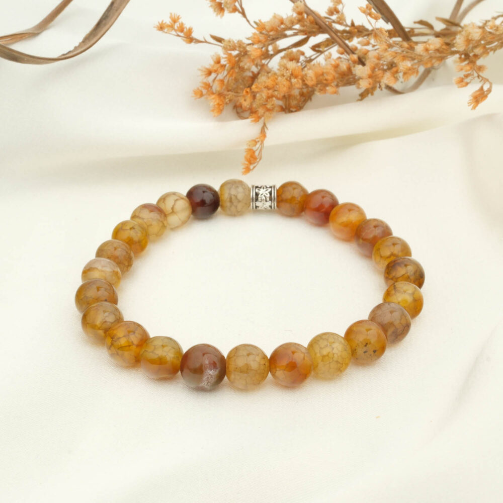 Akik Doğal Taş Bileklik (8mm)