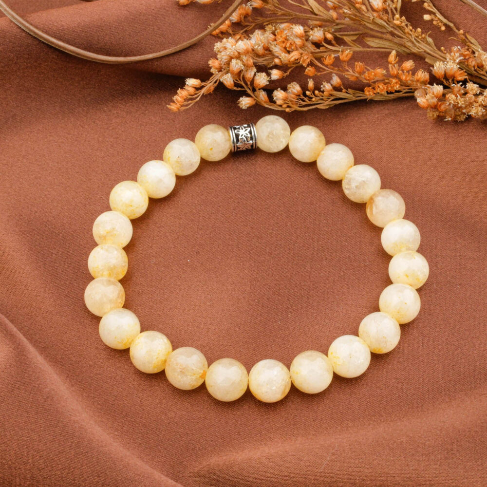 Sitrin Doğal Taş Bileklik (8mm)