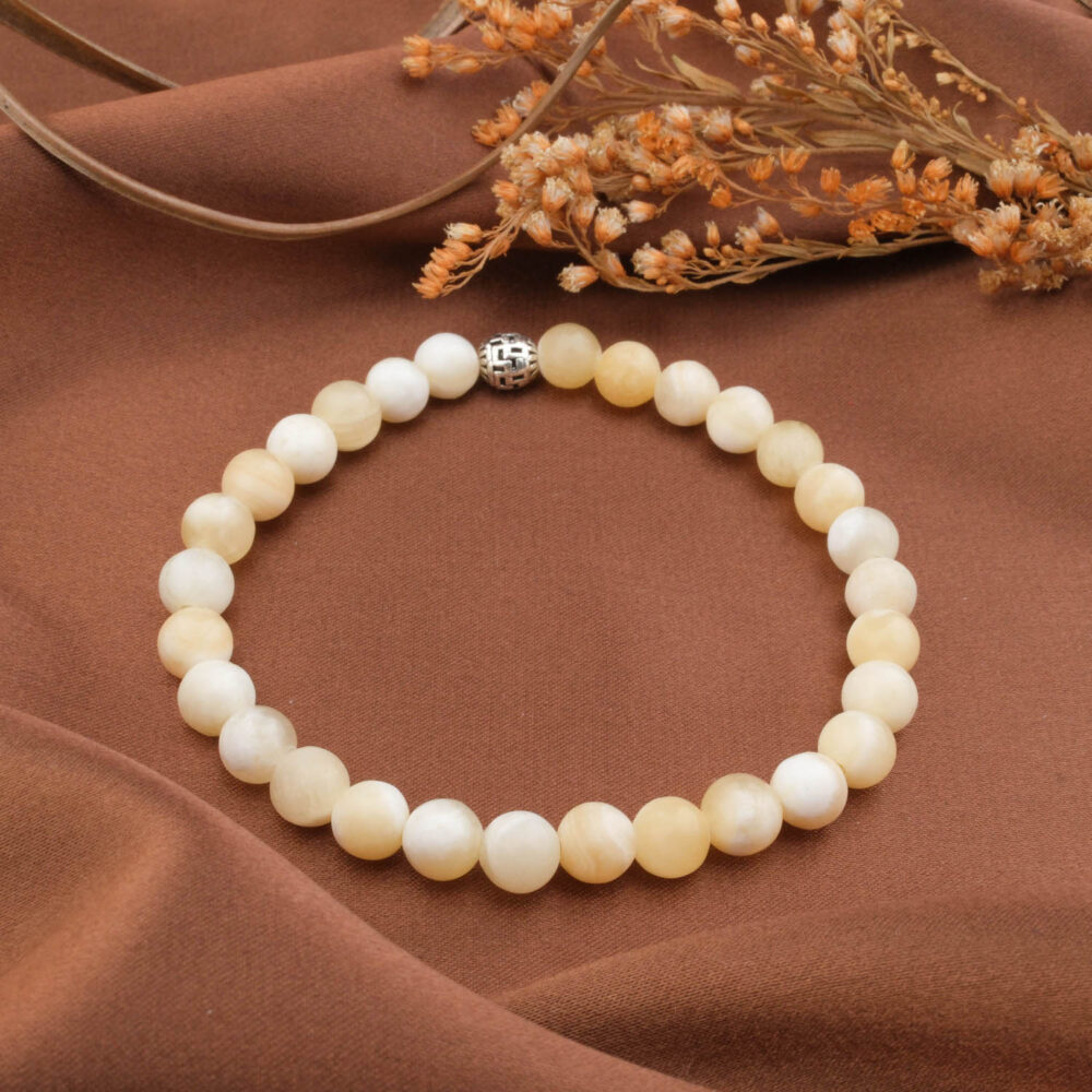 Aragonit Taşı Bileklik (6mm)