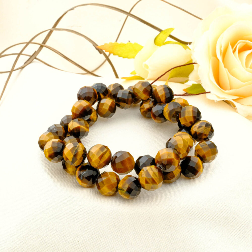 3A+Kalite Kaplangözü Taşı Faset Kesim Dizi (10mm)