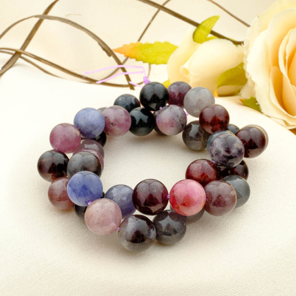 Renkli Spinel Doğal Taş Dizi (10mm)