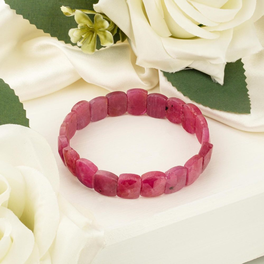 Yakut Doğal Taş Rolex Bileklik