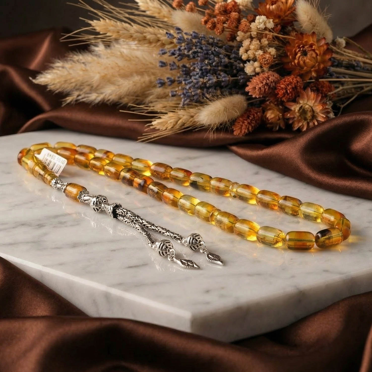 konya-dogaltas-evi-33luk-orijinal-kehribar-kapsul-kesim-dogal-tas-gumus-tasarim-tesbih