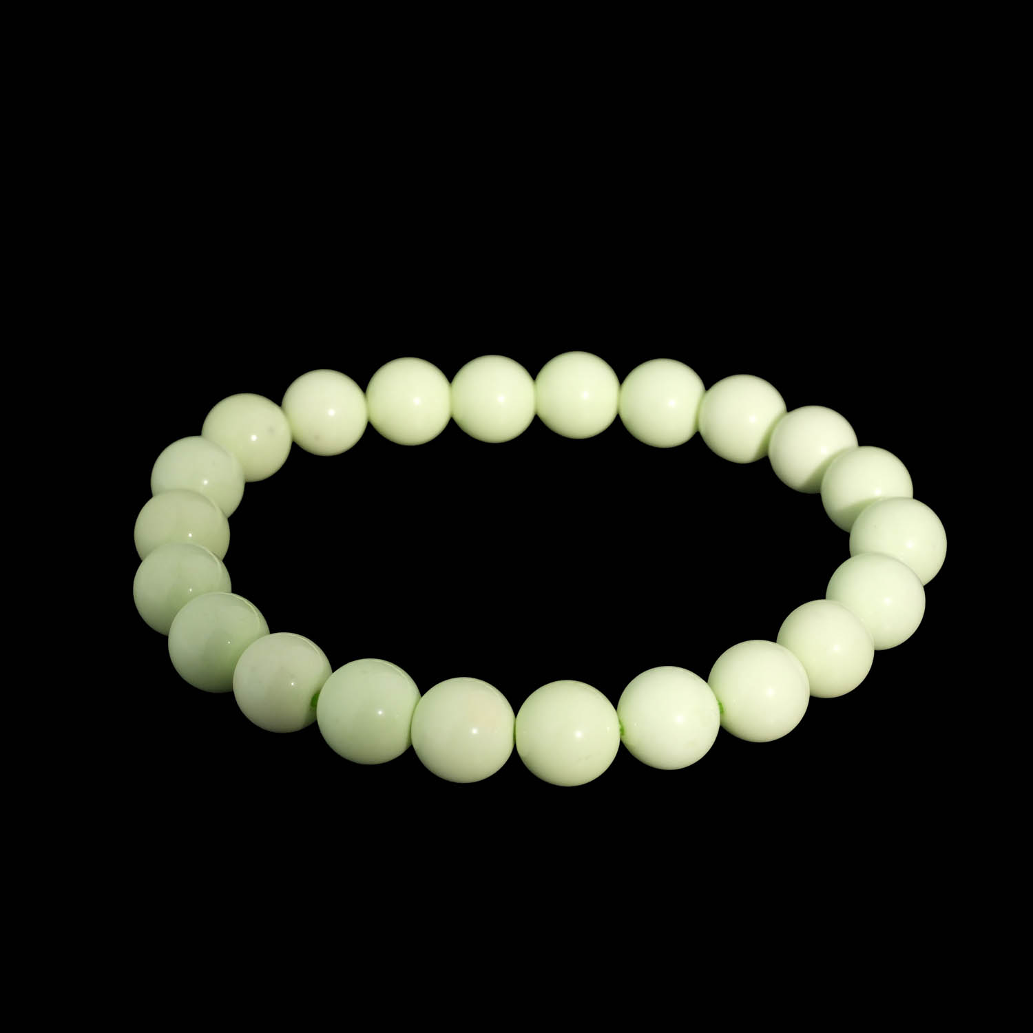 bracciale-pietra-naturale-turchese-limone-lusso A luxury flexible natural stone bracelet made of 8-9mm round smooth lemon turquoise beads.