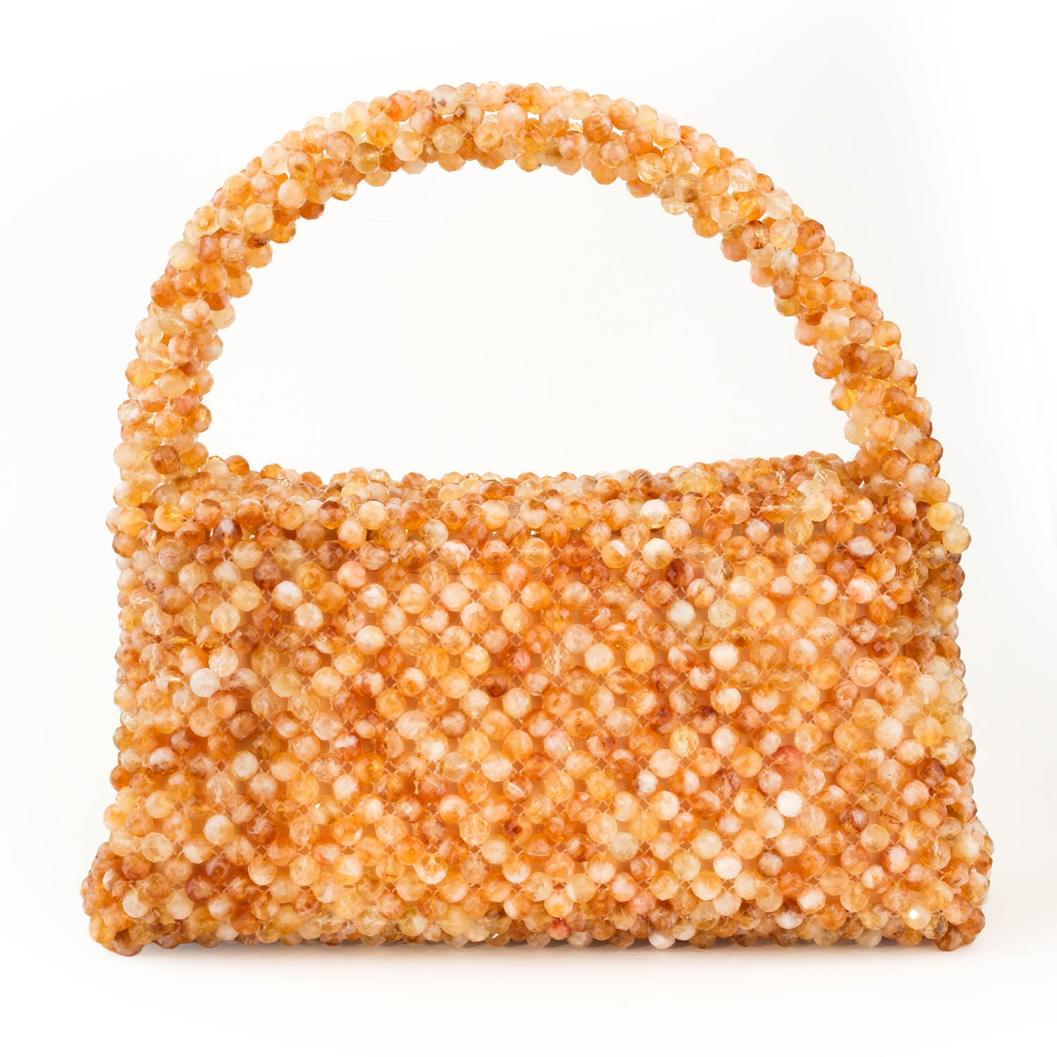 sac-pierre-naturelle-citrine-fait-main Bolso de lujo de piedra natural amarillo dorado hecho a mano con aproximadamente 2000 piezas de piedras de citrina originales de talla faceta de 8 mm.