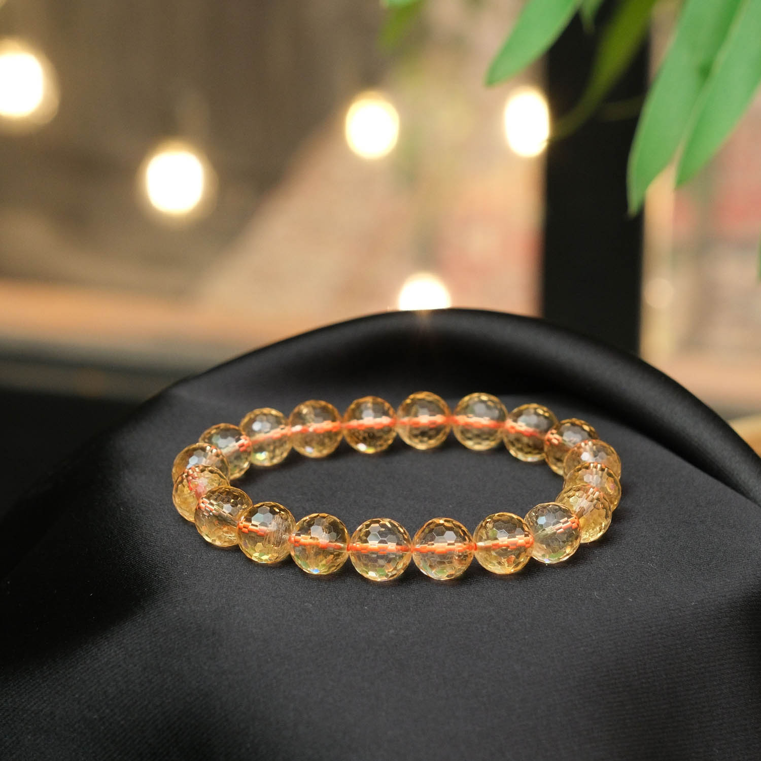faceted-citrine-8-9mm-naturstein-schmuck-luxus-armband-vip 9-10mm özel faset kesim parlak altın sarısı tonlarında 8A+ VIP kalite orijinal sitrin doğal taş tasarım bileklik modeli.