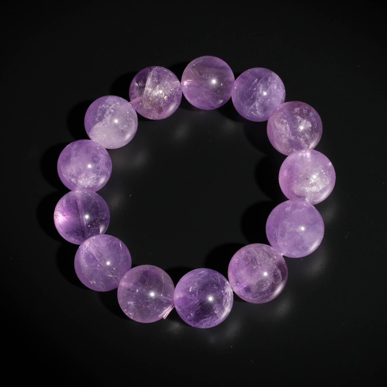 original-5a-grade-18-19mm-lavender-amethyst-gemstone-bracelet-beads Pulsera de diseño elegante adornada con cuentas de 18-19mm de gema de amatista lavanda natural original calidad 5A+.