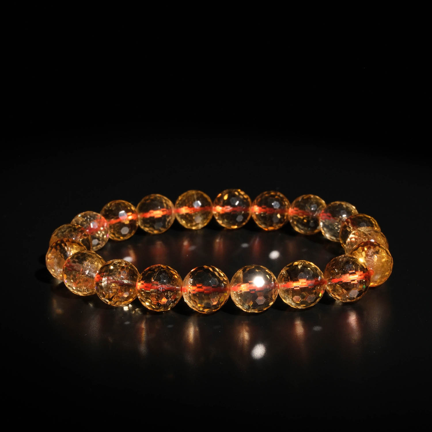 orijinal-8a-vip-kalite-faset-kesim-sitrin-dogal-tas-bileklik Pulsera de diseño elegante adornada con cuentas de 9-10mm de gema de citrino natural original facetada calidad 8A+ VIP.
