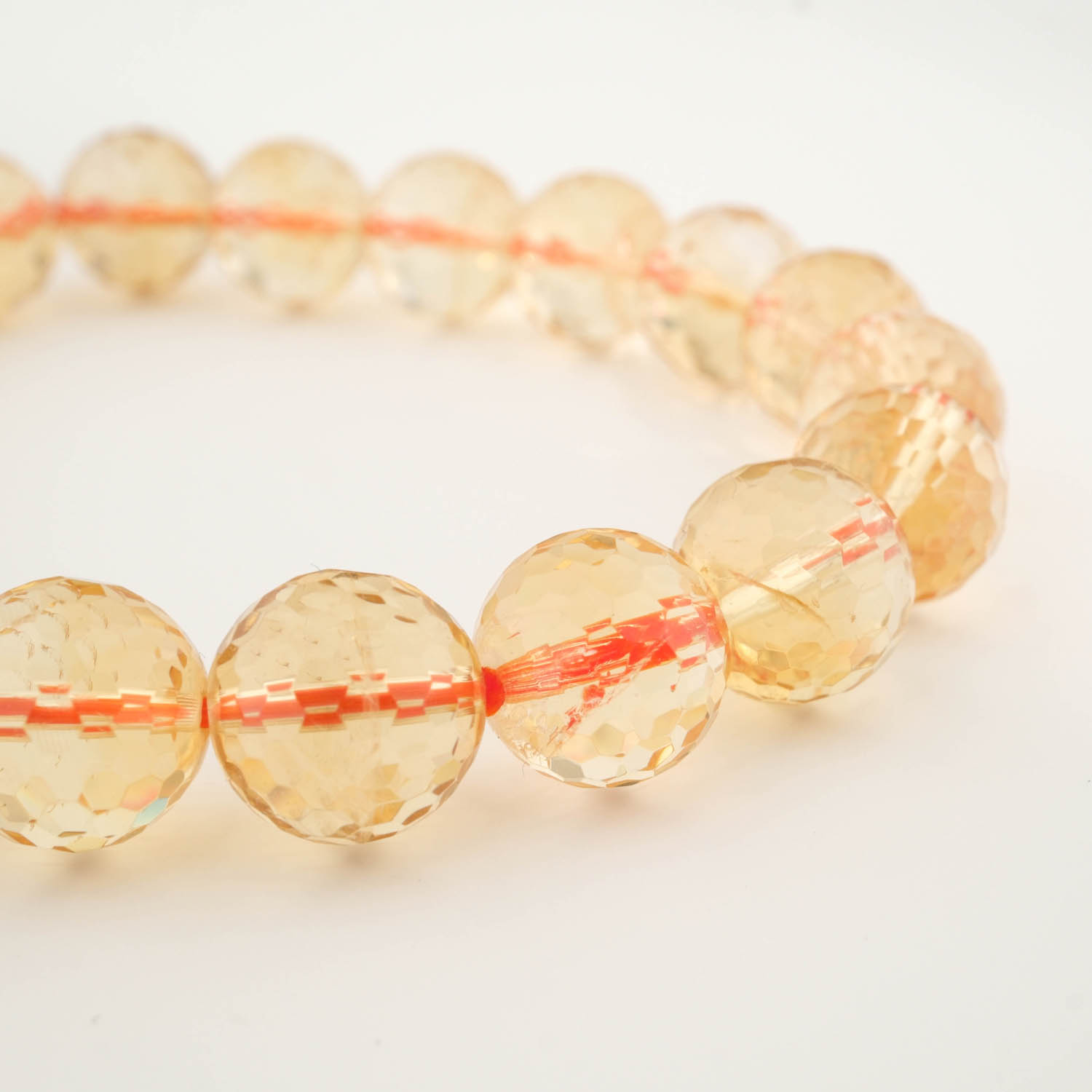 pulsera-piedra-citrino-natural-original-8a-vip-9-10mm-facetada Bracciale di design ornato con sfere sfaccettate da 9-10mm di gemma di citrino originale 8A+ VIP con sfumature dorate.